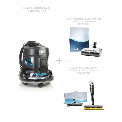 ODKURZACZ RAINBOW SRX + SZCZOTKA POWER NOOZLE + RAINJET MOP MYCIE PODŁÓG