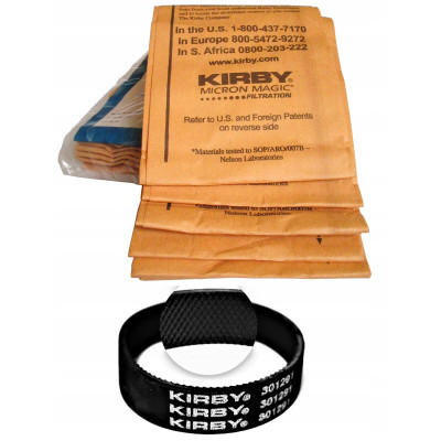 Worki worek Kirby G3 G4 G5 G6 G7 Diamond Sentria 3 szt. PASEK napędowy