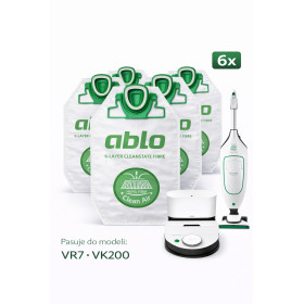 Worki FP200 aBLO 6 szt do Vorwerk Kobold VK200 VK220S VR7 RB7 HEPA