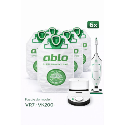 Worki FP200 aBLO 6 szt do Vorwerk Kobold VK200 VK220S VR7 RB7 HEPA