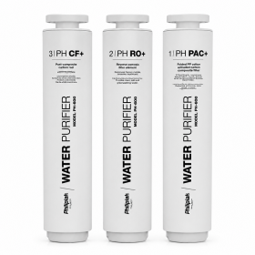 Zestaw filtrów wymiennych do Filtra wody Philipiak PH-600i (1/PH PAC+, 2/PH RO+, 3/PH CF+)