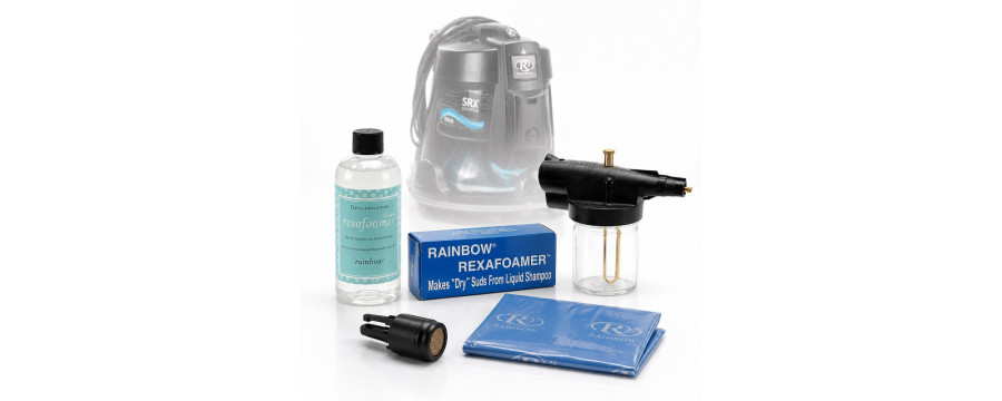 Rexafoamer, adapter i worek na pościel do Rainbow SRX