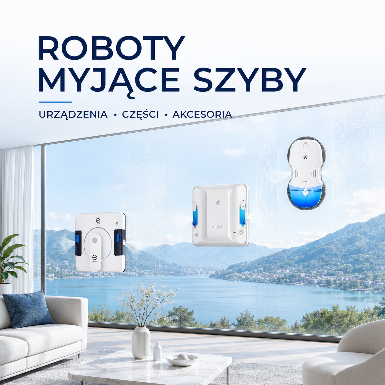 Roboty myjące szyby – części i akcesoria do okien