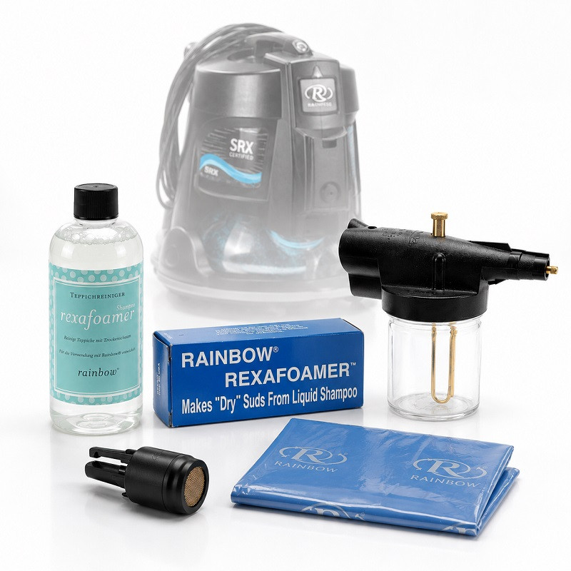 Rexafoamer, adapter i worek na pościel do Rainbow SRX