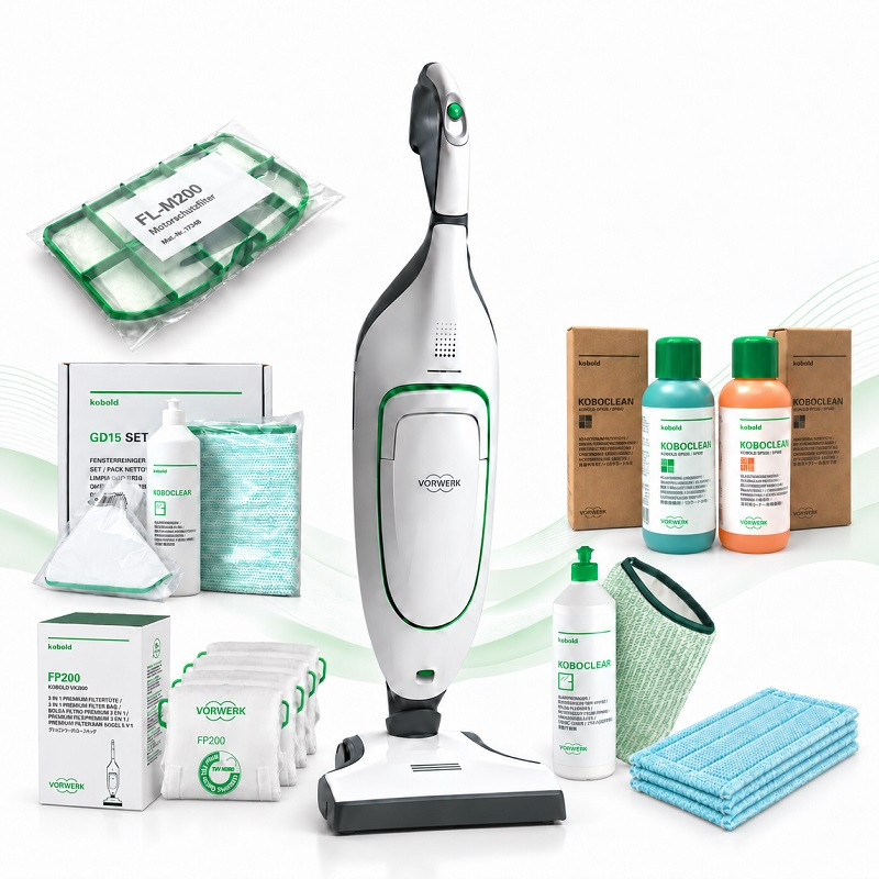 Materiały do VK200 – worki FP200, filtry i chemia